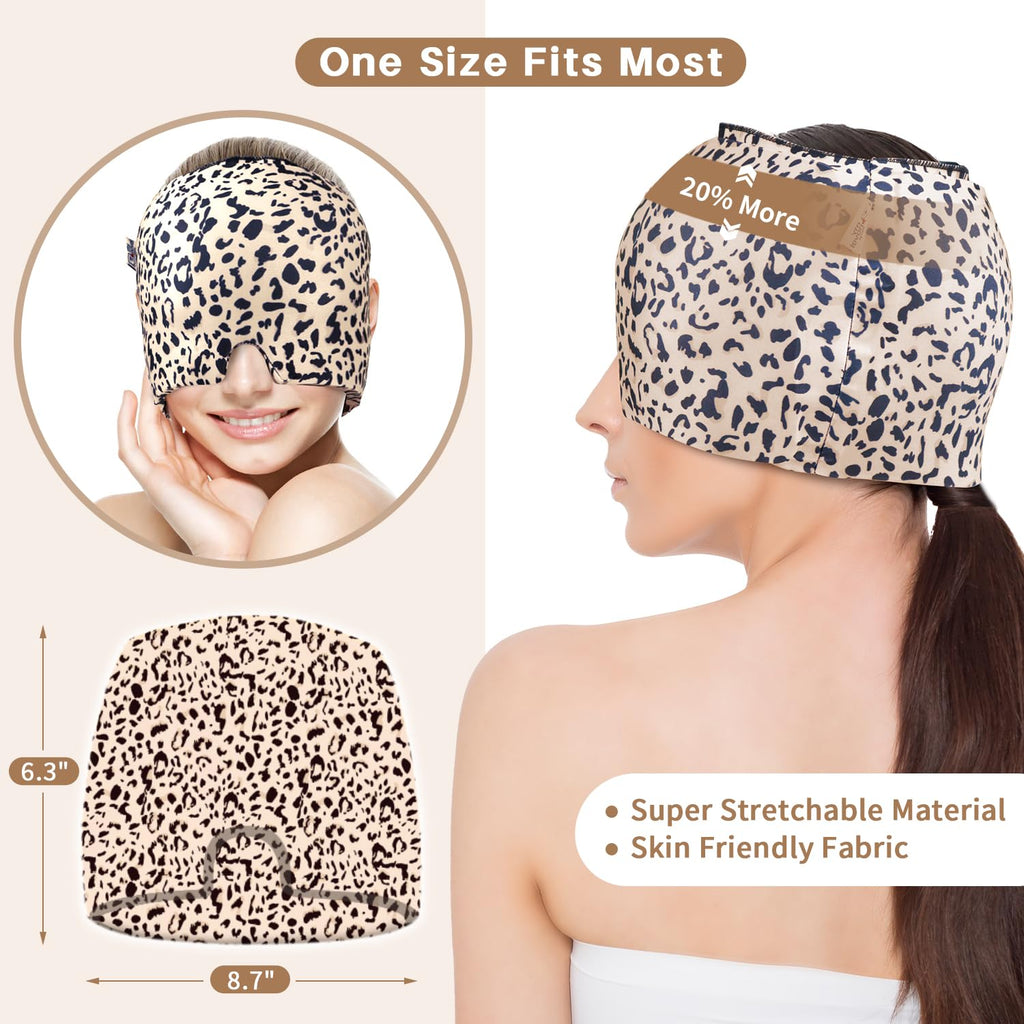 my novel things Migraine Relief Cap, Gel Headache Relief Face Ice Pack 2PK