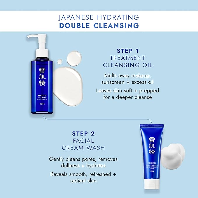 SEKKISEI Treatment Cleansing Oil, Facial Cleanser & Makeup Remover, 10.1 Ounce