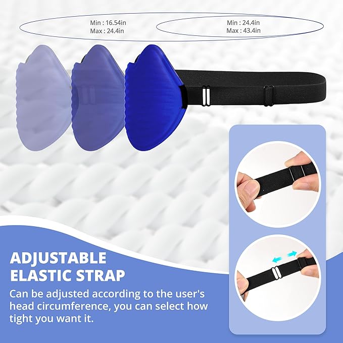 Kids Sleep Mask for Sleeping – Soft 3D Contoured Eye Mask for Kids, Comfortable No-Pressure Eye Cover with Memory Foam for Travel, Naps & Airplane, Boys & Girls (Royal Blue)