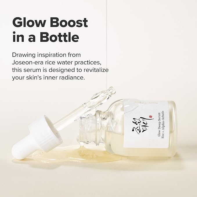 Beauty of Joseon Glow Deep Serum Rice Alpha-Arbutin for Uneven Dull Skin Tone, Daily Korean Skin Care for Men and Women 30ml, 1.01 fl.oz