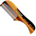 Kent A 81T X-Small Men's Beard and Mustache Comb, Fine Toothed for Facial Hair Grooming and Styling. Quality Cellulose Acetate, Saw-cut Polished. Made in England