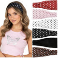 TERSE Headbands for Women Trendy Polka Dot Hair Bands for Yoga Workout Every Day Wide Thick Head Bands
