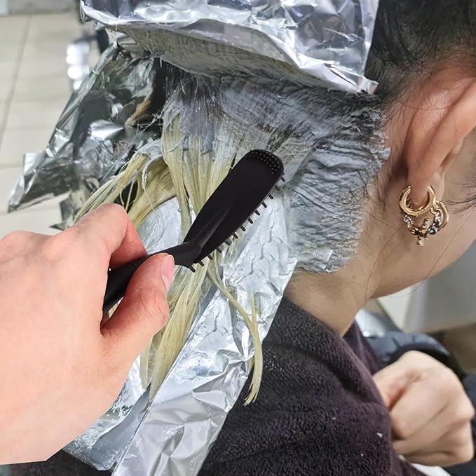 LALAFINA 12pcs Hair Dying Brushes Hair Coloring Comb Color Tint Applicator Highlight Balayage Brush for Home Solon Diy Hairdressing