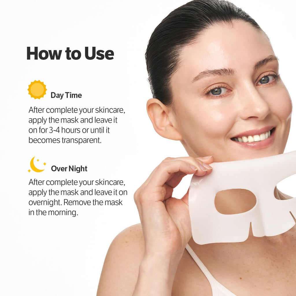 SUNGBOON EDITOR Deep Collagen CICA Tea Tree Overnight Mask, Acne Mask for Redness & Soothing, 2,160,000PPB Collagen + Tea Tree + Centella, Korean Skincare, 4ea, Gifts for Women