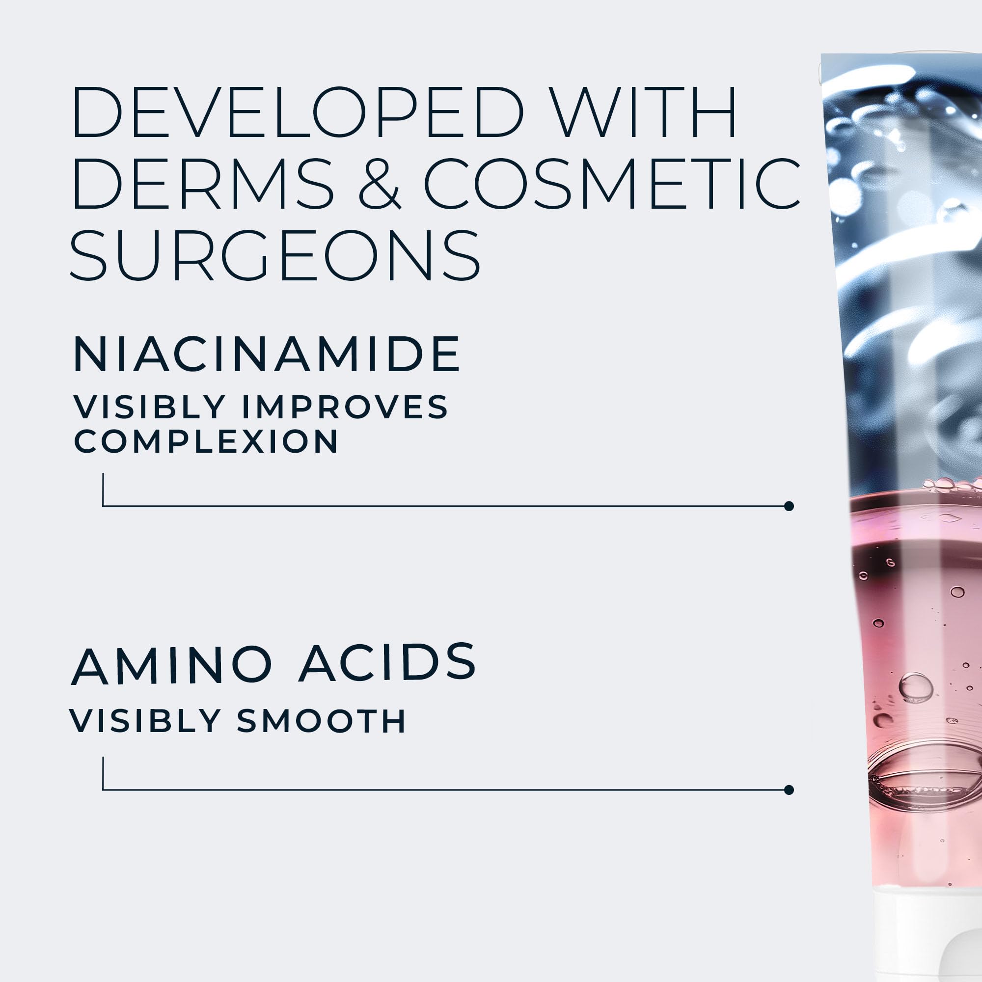 RoC Derm Correxion Serum Facial Cleanser with Niacinamide and Amino Acids
