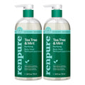 Renpure Tea Tree & Mint Body Wash - Cleanses, Invigorates & Refreshes Skin Without Over-Drying - For All Skin Types - Tea Tree Leaf Oil, Spearmint Leaf Oil - 24 Fl Oz each, 2 Pack