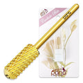 PANA 3/32" Shank Size Smooth Top Small Barrel Carbide - Nail Drill Bit for Dremel Machine Manicure Pedicure Nail Salon Tools Gel Polish & Acrylics Removal (Gold, Extra Coarse)