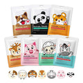 Beenefits 7 Packs Cute Animal Character Design Facial Masks, Deep Hydrating Spa Masks for All Skin Types, Gift for Kids' Birthday Party, Girl's Night, Enjoy Skincare Life