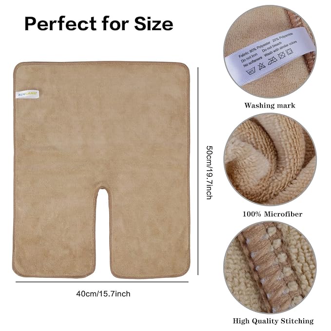 SINLAND Microfiber Esthetician Towels for Facials Mask Removing Face Wrap Soft Facial Cloth with Split Design Spa Towels for Facial Steam Massage and Cleansing 20x15.7inch