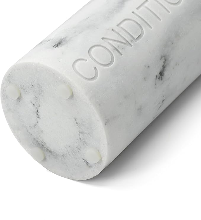 Indecor Home Conditioner Dispenser Luxurious Refillable Pump Bottle with Embossed Text, Durable Construction for Bathroom and Kitchen