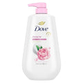 Dove 24hr Lotion Body Wash Renew Peony & Rose Oil, 30.6 oz | Hydrating body wash with MicroMoisture for 24-hour soft, healthy-looking skin