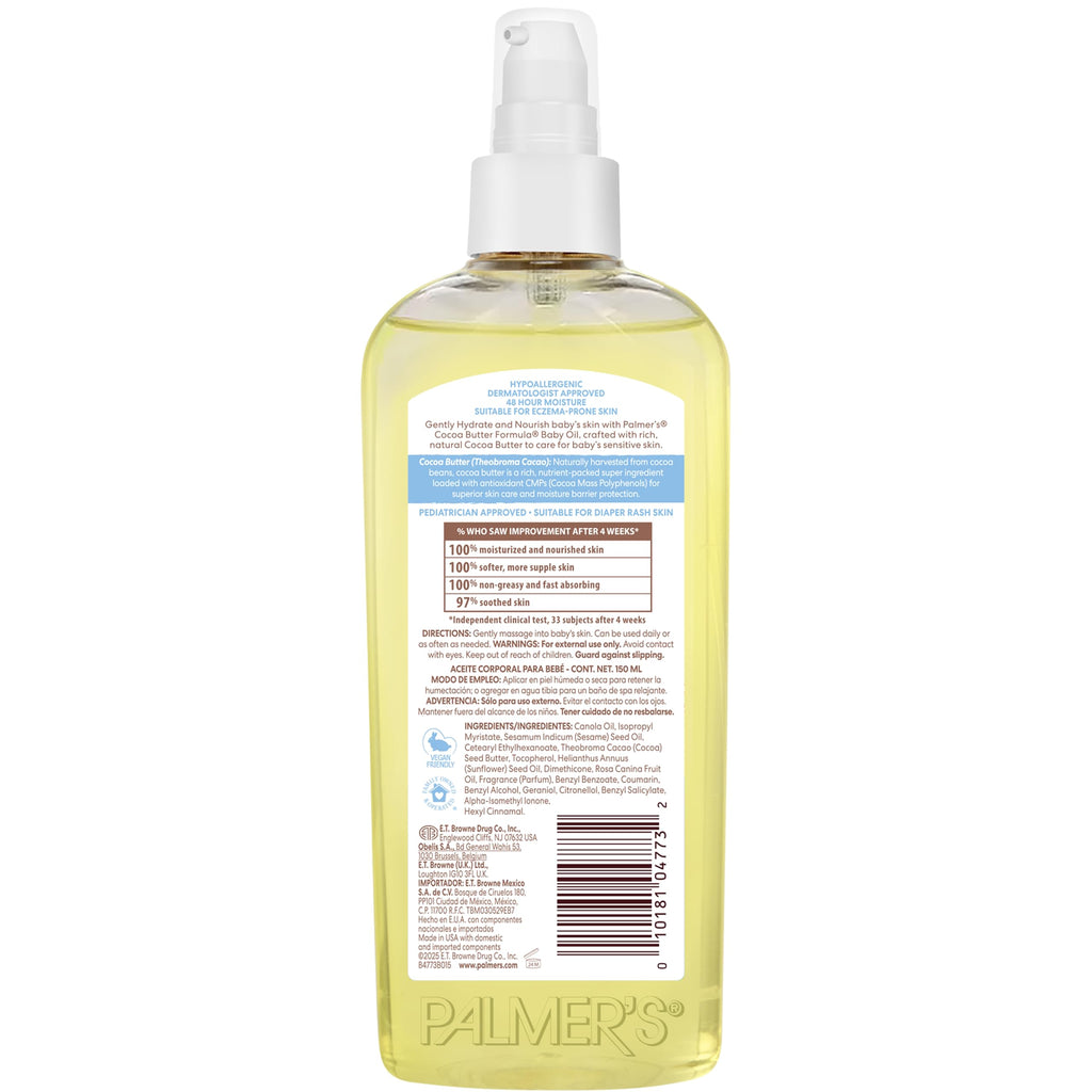 Palmer's Cocoa Butter Formula Nourishing Baby Oil with Vitamin E (5.1 Oz)