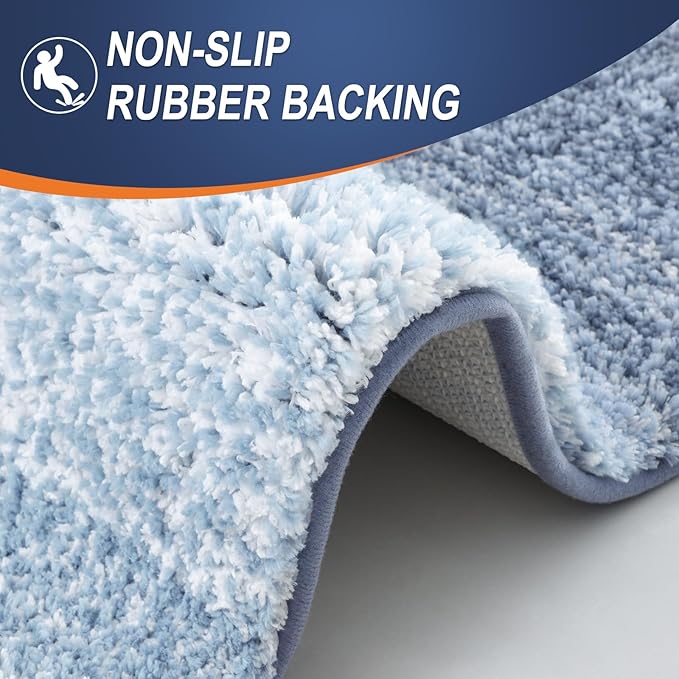 OLANLY Microfiber Bathroom Rugs Sets 3 Piece, 30"x20"+24"x16"+24"x20"