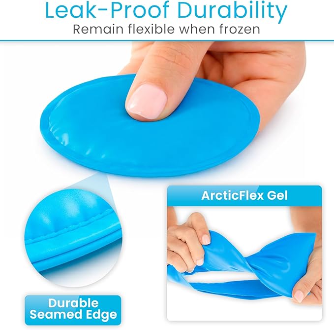 Artic Flex Heated & Cooling Eye Mask for Sleeping - Reusable Gel Ice Pack for Tension Relief, Migraines, Skin Puffiness, Sleep - Hot & Cold Therapy Spa Treatment - Dry Eyes, Dark Circles, Eye Bags