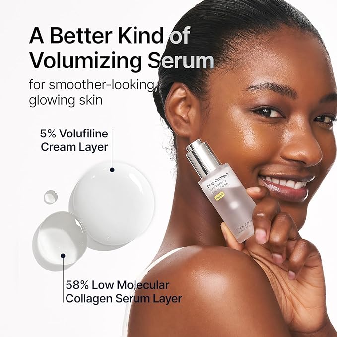 SUNGBOON EDITOR Deep Collagen Serum, 5% Volufiline + 58% Low Molecular Collagen + 2% Niacinamide, Hydrating & Smoothing Face Serum, Korean Skincare, 1.01 fl oz, Gifts for Women