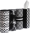 Small Car Tissues Holder with Facial Tissues - 4PK - Tisses for Car Travel Tissue Tubes Box Container Cylinder for Vehicle Cup Holder