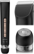 Bikini & Body Hair Trimmer for Women, Dual Head - IPX7 Waterproof Electric Razor for Gentle Pubic, Facial, Underarm, and Leg Shaving