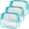 PACKISM Clear Makeup Bag for Travel - TSA Approved Toiletry Bag, Green