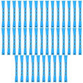 40 Pcs Perm Rods for Short & Long Hair, Small Hair Rollers for Women, Plastic Cold Wave Curling Rods, Perm Kit, Women's DIY Hairdressing Tools (Blue, 3.27×0.37 Inch)