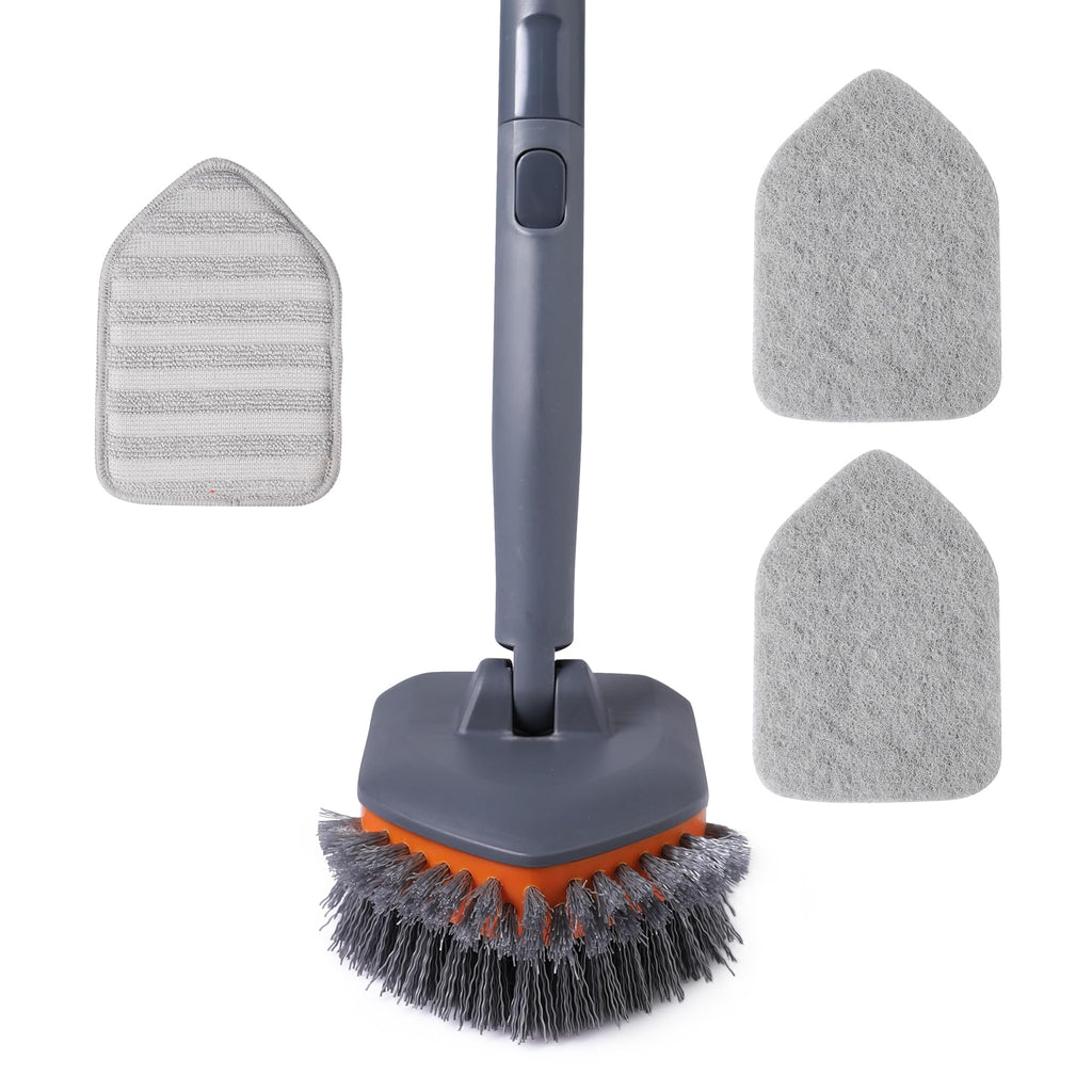 CLEANHOME Tub Tile Scrubber Brush for Cleaning Shower Tile Floor,Bathtub