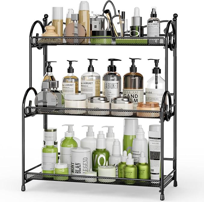 EKNITEY Bathroom Counter Organizer - 3 Tier Spice Rack(No Assembly)