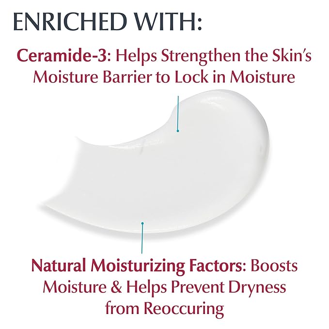 Eucerin Advanced Repair Body Cream, Urea Enriched, Unscented Body Cream for Dry Skin With Triple Moisturizing Complex, 16 OZ Jar
