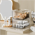 ZHIAI 2 Pack Clear Stackable Cosmetic Organizer, Acrylic Drawer, Plastic Organizer for Dresser, Vanity, Kitchen Cabinet, Pantry, Home Organization and Storage