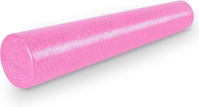 ProsourceFit High Density Foam Rollers Long, Firm Full Body Athletic Massage Tool for Back Stretching, Yoga, Pilates, Post Workout Muscle Recuperation