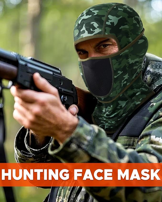Balaclava Face Ski Mask with Movable Deisgn for Men Women-Fleece Winter Face Covering for Cold Weather Skiing Outdoor Work