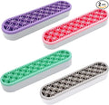 ESIW 4 PCS Multi-Purpose Cosmetic Storage Box, Desktop Organizers Silicone Make Up Brush Storage Stand, Desktop Storage Box for Eyeliner Pencil, Painting Brush (Green/Pink/Grey/Purple)