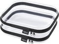 YQBRAO Clear Hard Shell Organizer Set, 2-Pack, Black