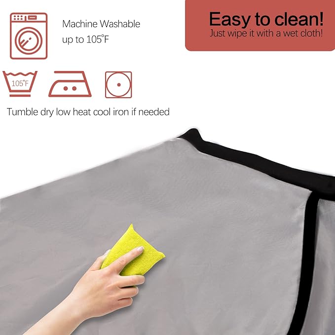 Short Barber Cape, Waterproof Nylon Salon Hair Cutting Cape, Makeup Artist Cape for Hair Dye, Comb-out, Styling, Shampoo (2, Grey)