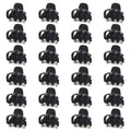 Cobahom 24 Pack Small Hair Claw Clips 1.2 Inch Matte Hair Clips for Thin Hair No-Slip Mini Hair Clip Hair Styling Accessories for Women and Girl (Matte Black)