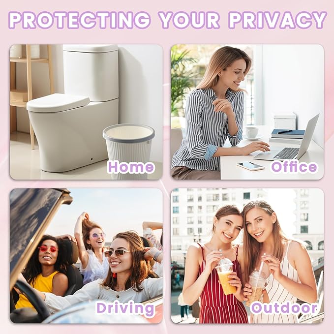 100 Pcs Light Purple Sanitary Napkin Disposal Bags, Feminine Self-Sealing Hygiene Disposal Bags for Tampons, Pads and Liners, Personal Care Sanitary Bag for Women Privacy Handling