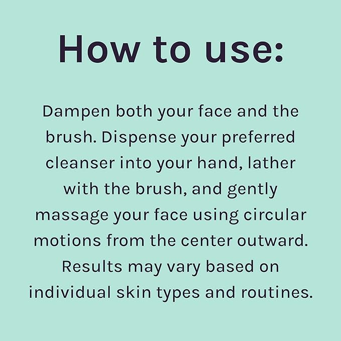 LOLLIPOP Dual-Sided Facial Cleansing Brush | Palm Size Silicone Face Exfoliator and Soft Fiber Cleanser | Manual Face Scrubber for Pores, Makeup Removal, Blackhead and Skincare Routine, Bubblegum
