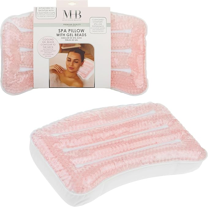 Glitter Gel Spa Pillow - Cooling Bathtub & Hot Tub Relaxation Cushion