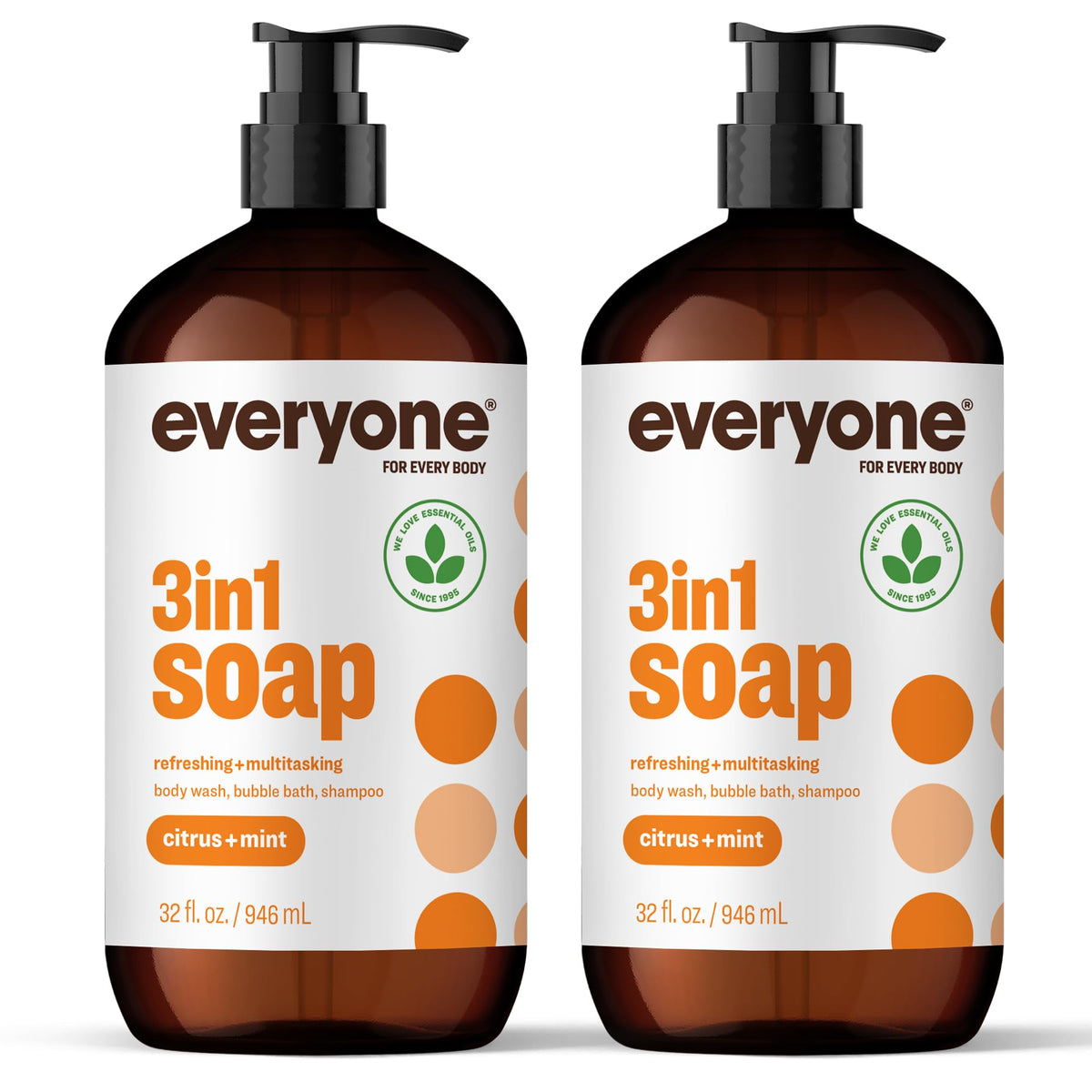 Everyone 3-in-1 Body Wash Shampoo Bubble Bath Vanilla Lavender 2oz 12-Pack