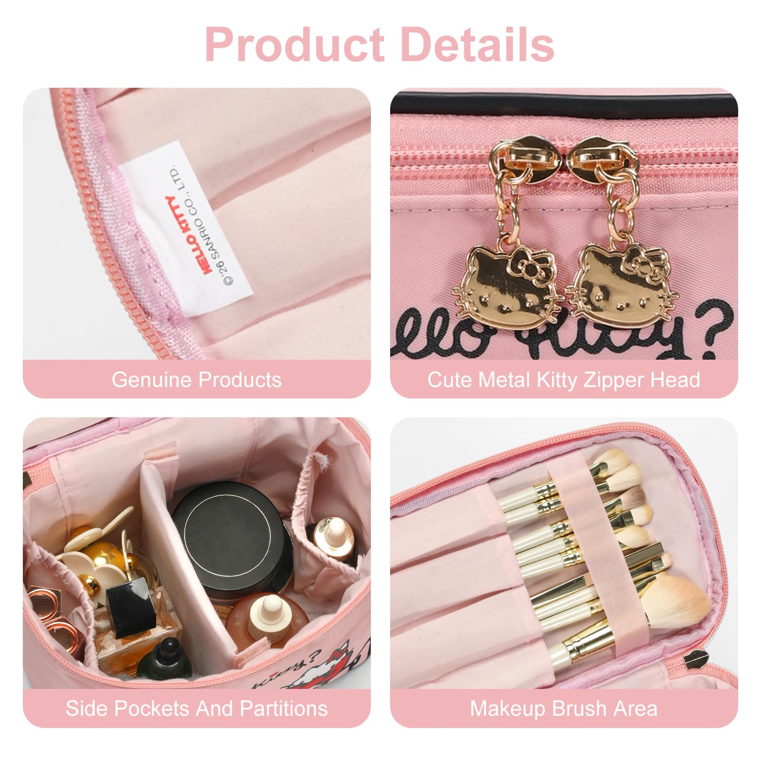 Vimanllie Large Travel Makeup Bag Waterproof Cosmetic Bags,Portable Toiletry Organizer with Handle for Girl,Cute Home Storage for Women
