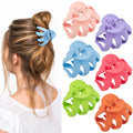 2.8" Medium Octopus Hair Clips for Women, Matte Claw Clips for Thin Hair, 90' Strong Hold Non-slip Spider Octopus Clip for Fine Hair Jaw Clips (Black & Tortoise)