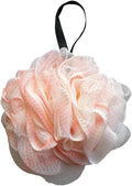 Black Bath Shower Loofah Exfoliating Body Back Scrubber Sponge for Women Men 60g (1 Pack)