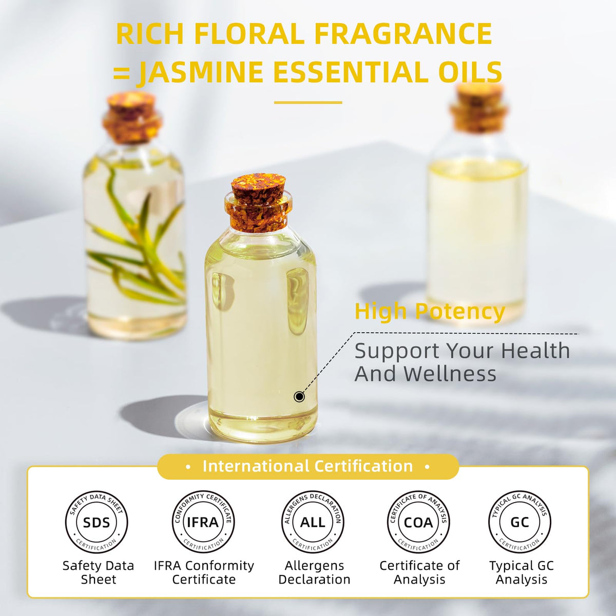 HIQILI Vetiver Essential Oil for Skin, Perfume, Aromatherapy