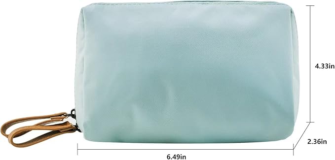 Kososuru Small Makeup Bag for Purse Portable Waterproof Cosmetic Bag Travel Makeup Pouch for Women (Sky blue, Square)