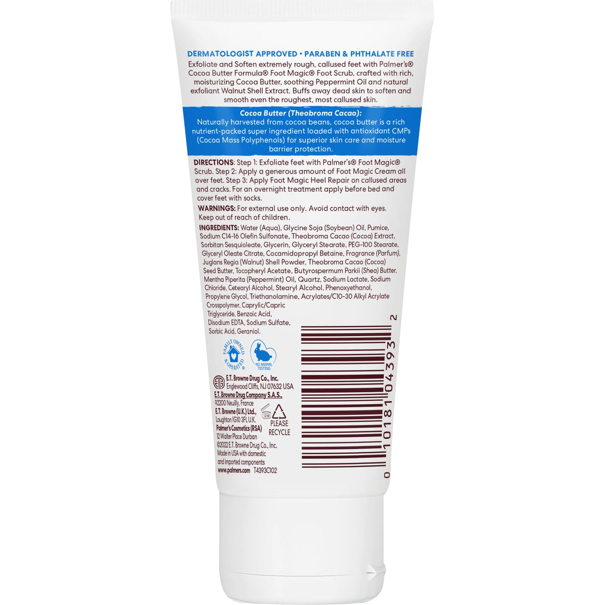 Palmer's Exfoliating Foot Scrub, Foot Magic Cocoa Butter Formula (2.1 Oz)