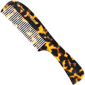 Kent 10T Tortoise Large Detangler Comb, Handmade Wide Tooth Comb for Curly Thick Hair, Detangling Combs For Wet and Dry Hair, Saw-Cut and Hand Polished Made in England