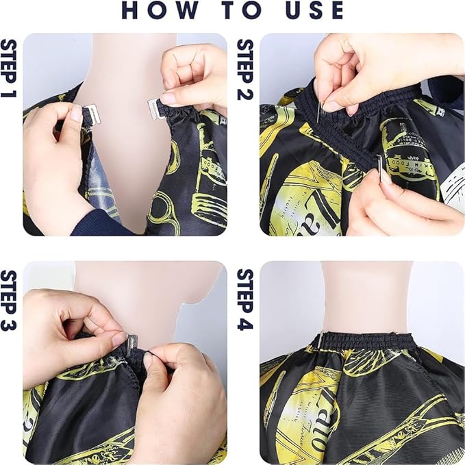 Waterproof Barber Cape for Men - Hair Cutting Cape for Haircuts, Salon, and Adults - Barber Supplies and Accessories