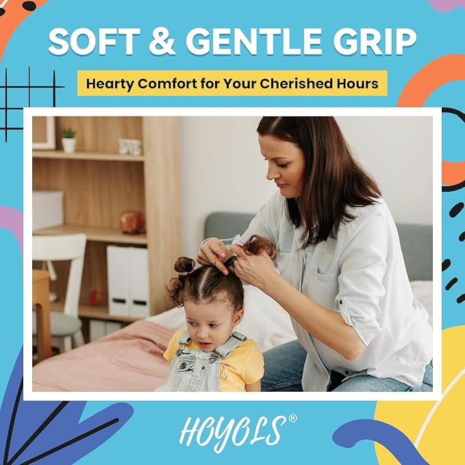 HOYOLS Small Elastics Mini Hair Ties Rubber Bands for Hair Ponytail Holders for Girl (Multicolor) TPU 1500 Pcs