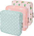 Vin Beauty 3Pcs Pad Bag for Sanitary Napkins, First Period Pouch Portable Menstrual Pad Pouch Feminine Menstruation Bag for Women for School