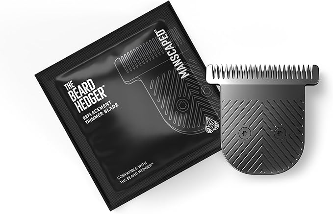 MANSCAPED® The Beard Hedger® Replacement SkinSafe® Trimmer Blade, Premium Stainless Steel T-Blade for Precision Facial Hair Trimming, 1-Pack
