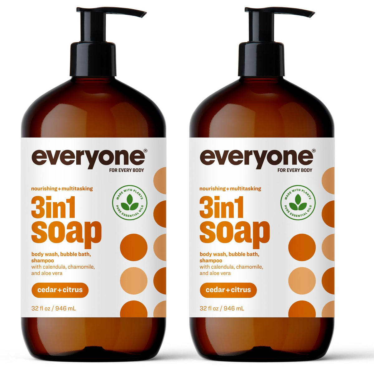 Everyone 3-in-1 Body Wash Shampoo Bubble Bath Vanilla Lavender 2oz 12-Pack