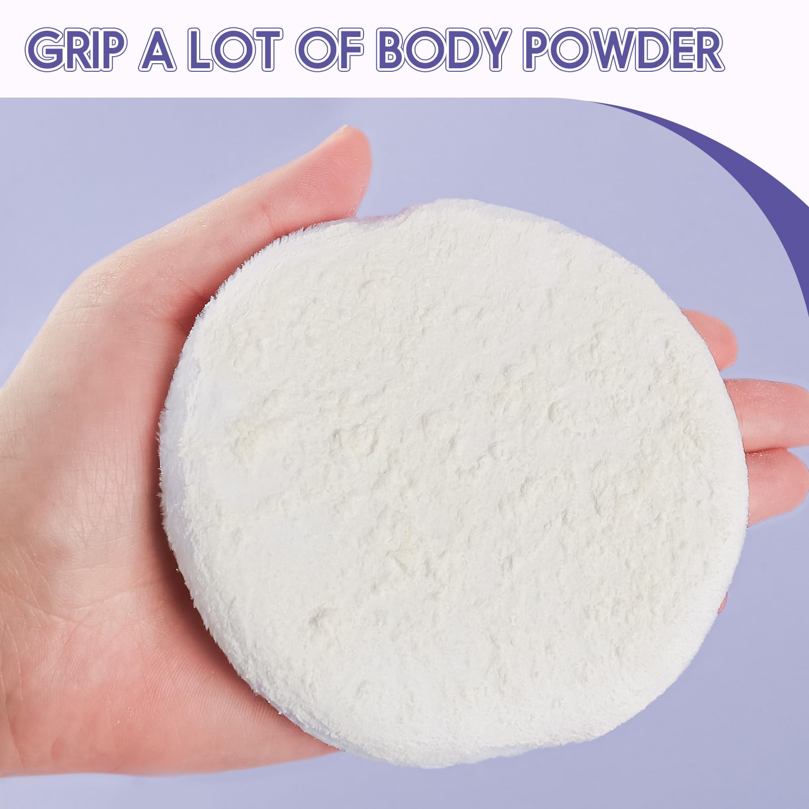 WSYUB Powder Puff, 4.33’’ Powder Puff for Body Powder,Large